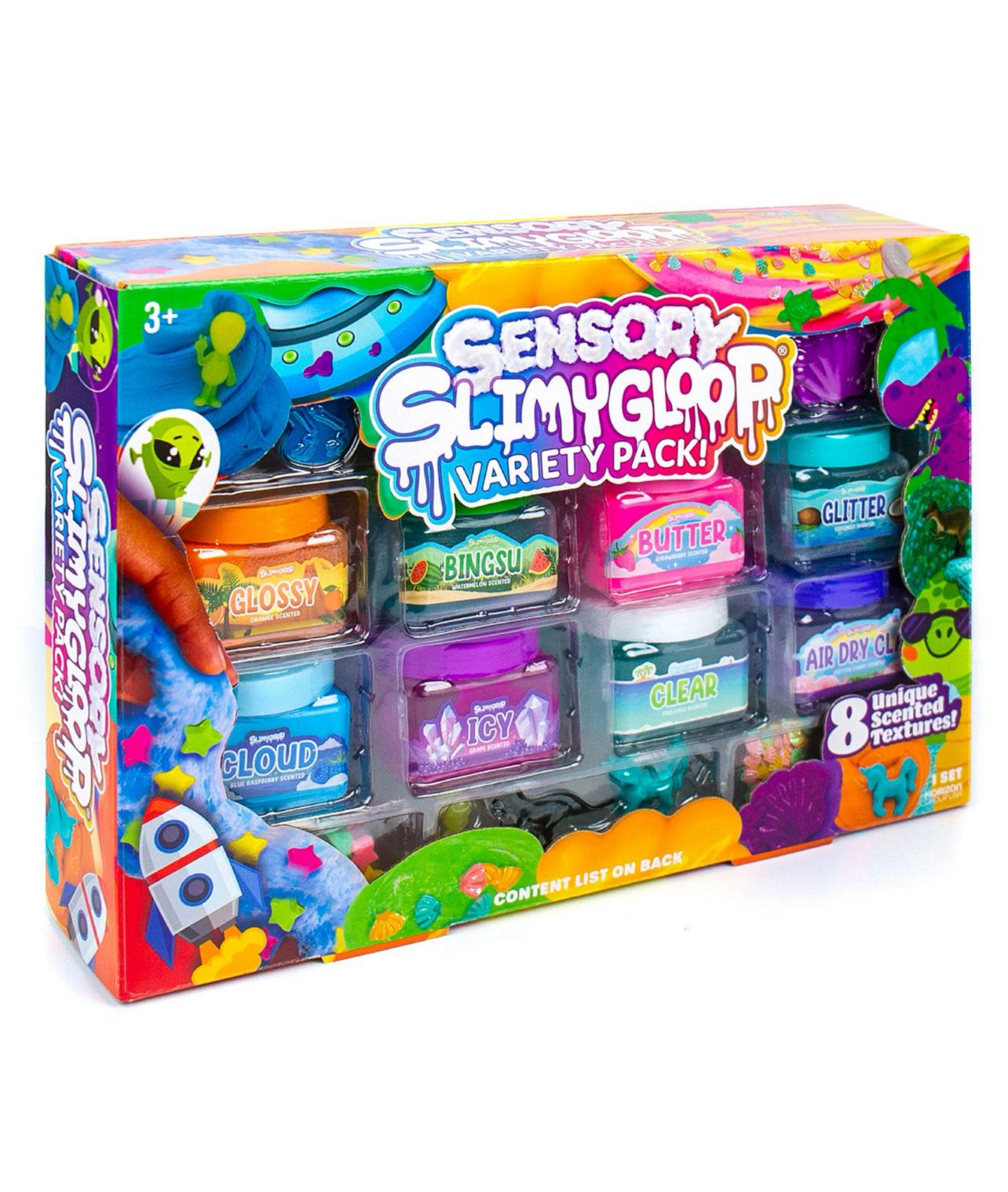 Slimy Gloop Sensory Textured and Scented Slime Variety 8 Pack - Bellso